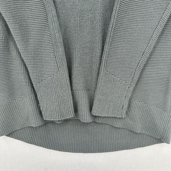 Athleta Sweater Womens Small Hanover V-Neck Gray Knit Merino Wool Blend Relaxed - Picture 5 of 9